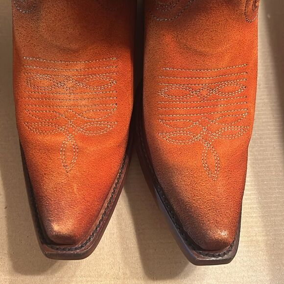 Corral Orange Leather Cowboy Boots(Size 8) - Picture 9 of 13
